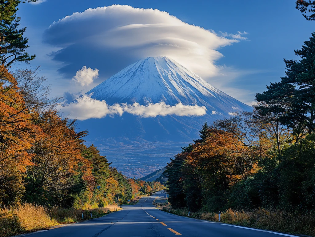 富士山景区道路