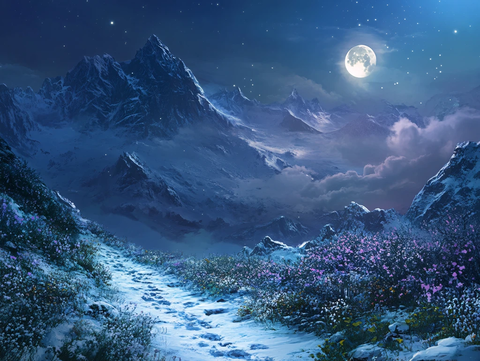 星月河幻想插画