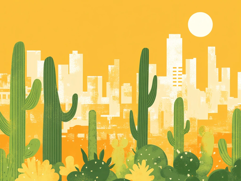 墨西哥插画宣传背景