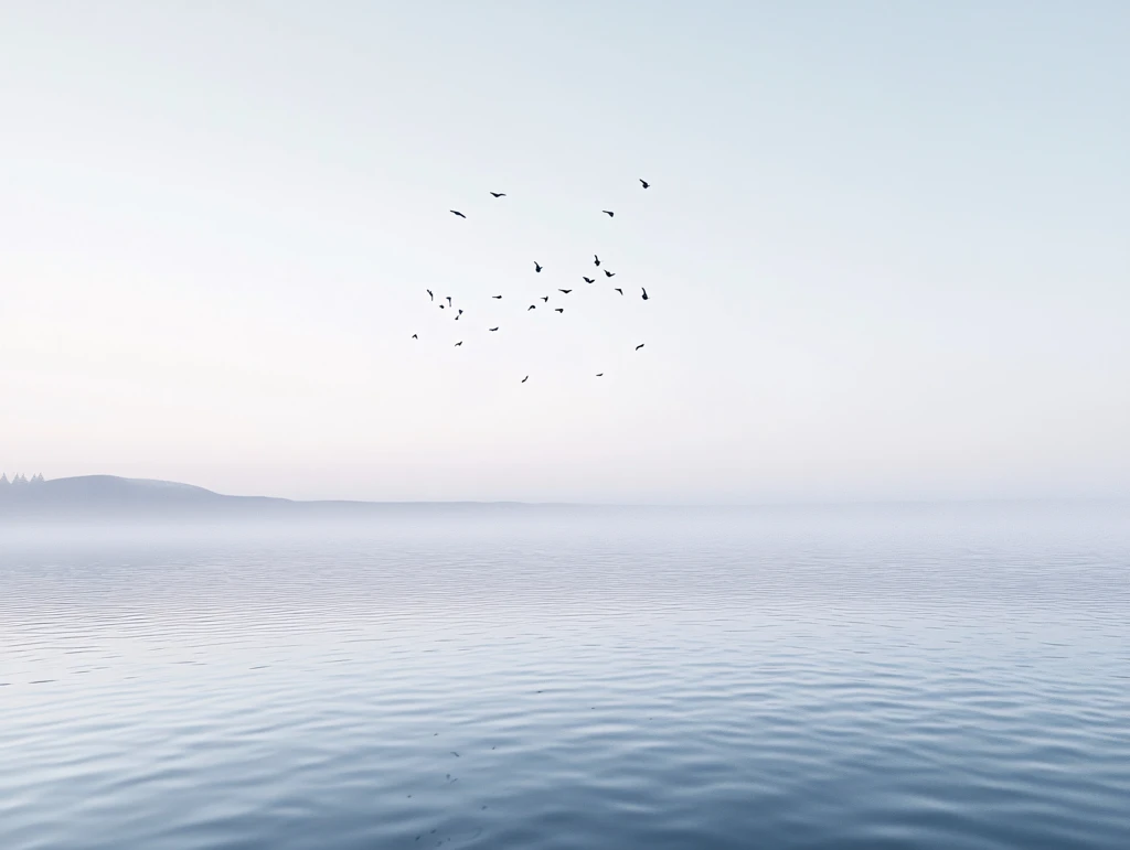 水面之上飞行的鸟