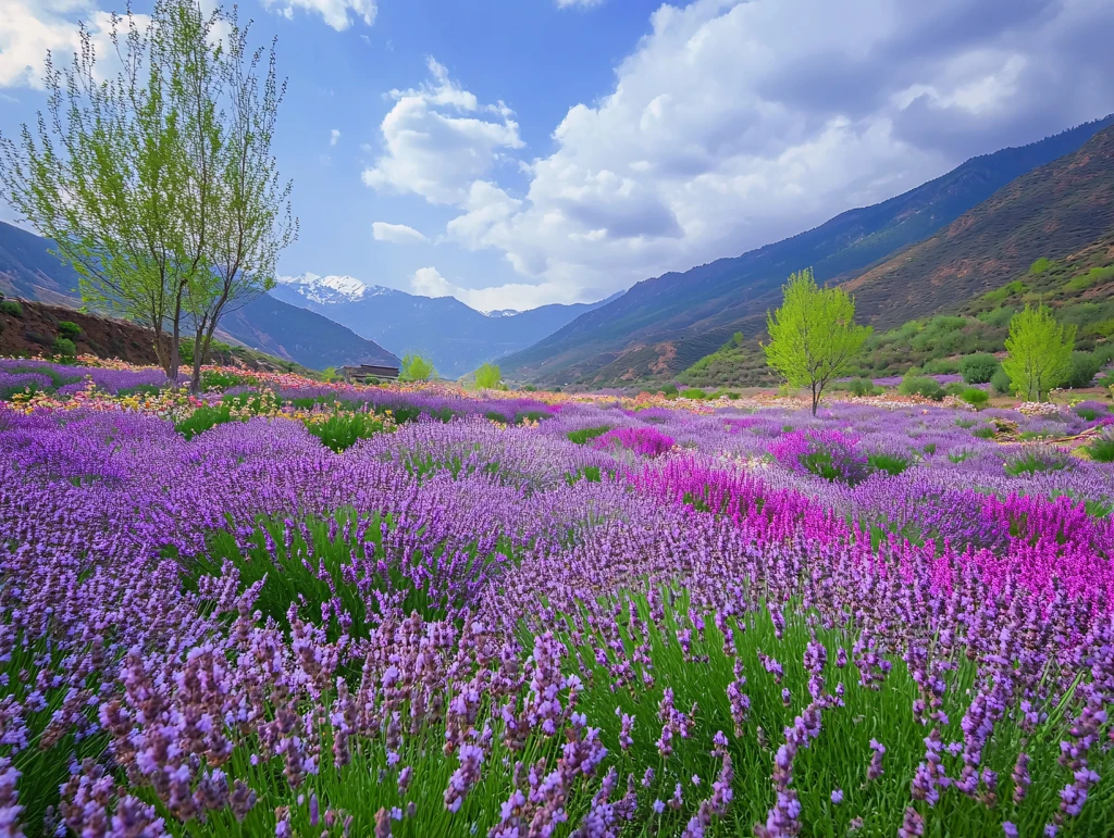 苍山下的鼠尾草园