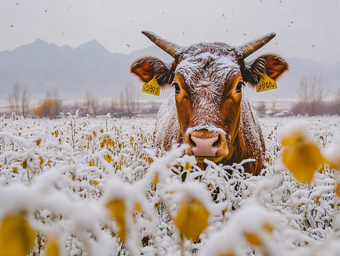 小牛霜降图