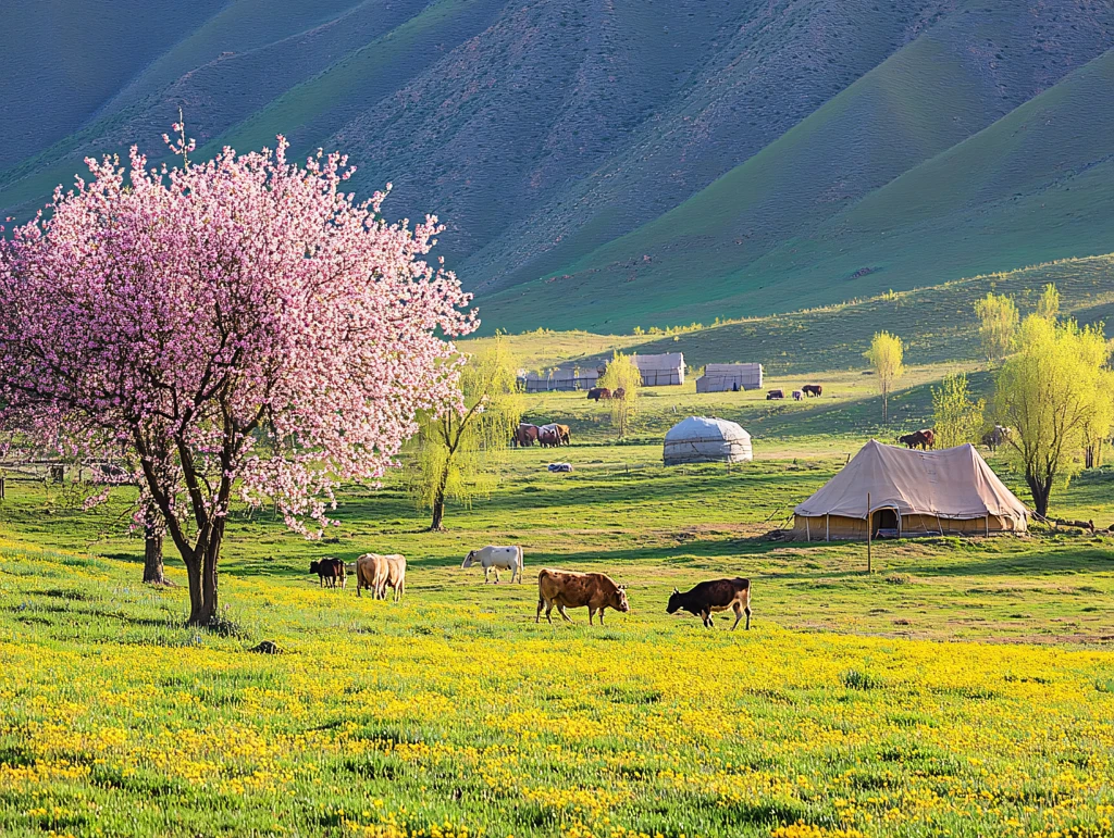 吐尔根杏花沟风光