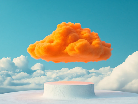 云朵形状的展示架