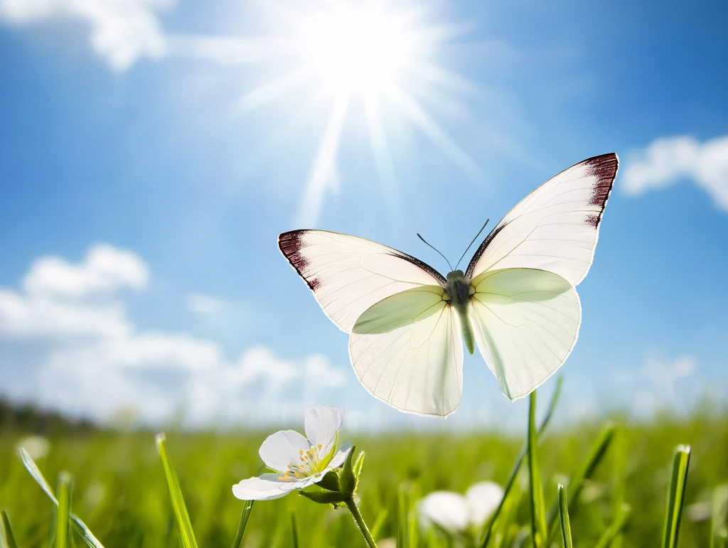阳光下的蝴蝶