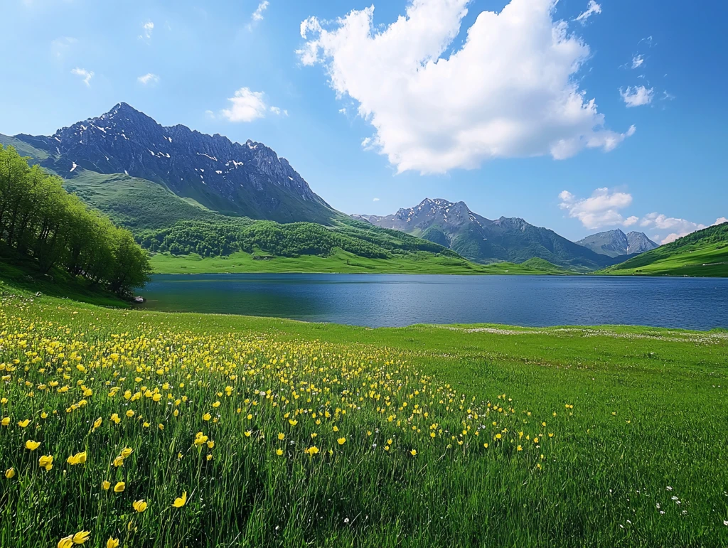 赛里木风光壁纸