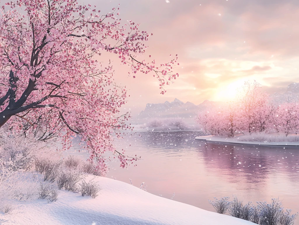 唯美梦幻梅花林