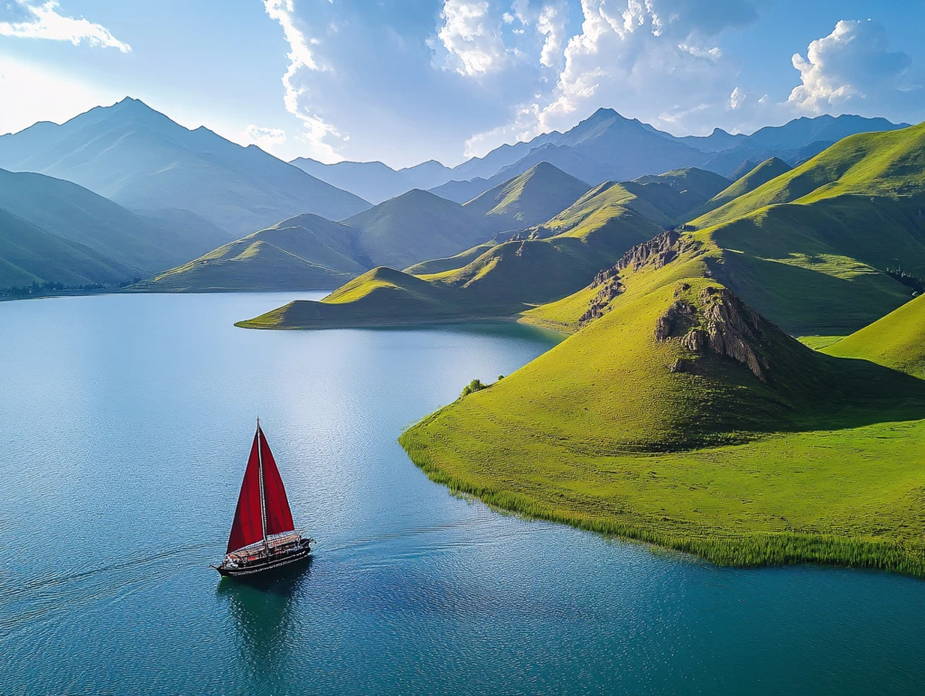 高山湖泊赛里木