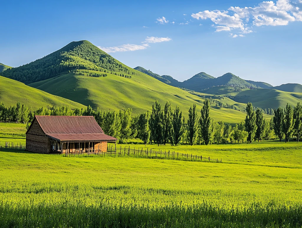 自然风光草原人家