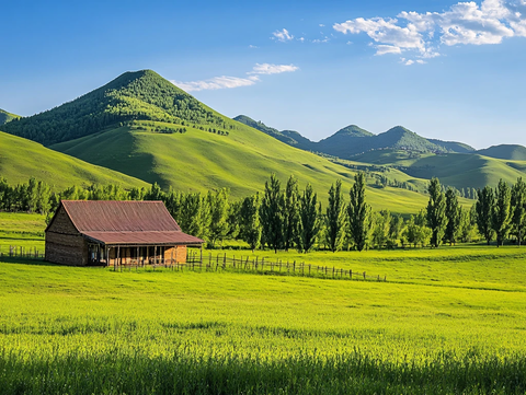 自然风光草原人家