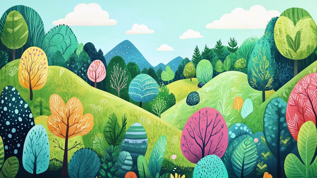 大自然插画包装插画