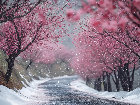 唯美梦幻梅花林