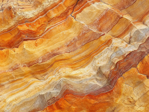 海岸岩石纹路色彩