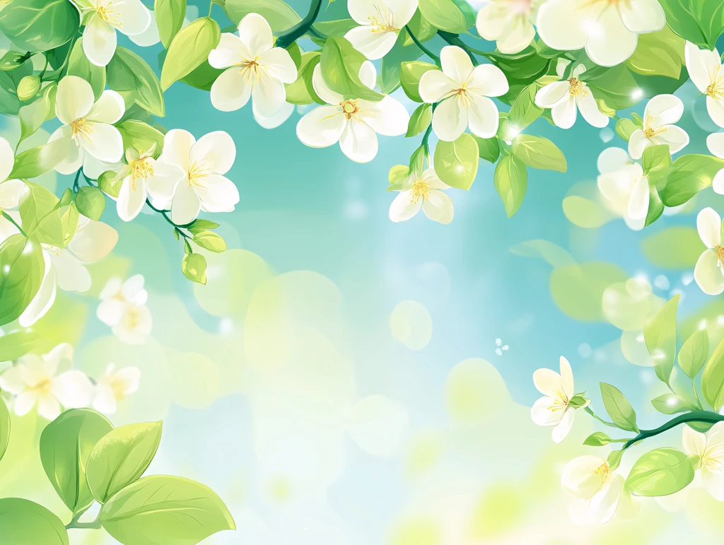 简约春天电视背景