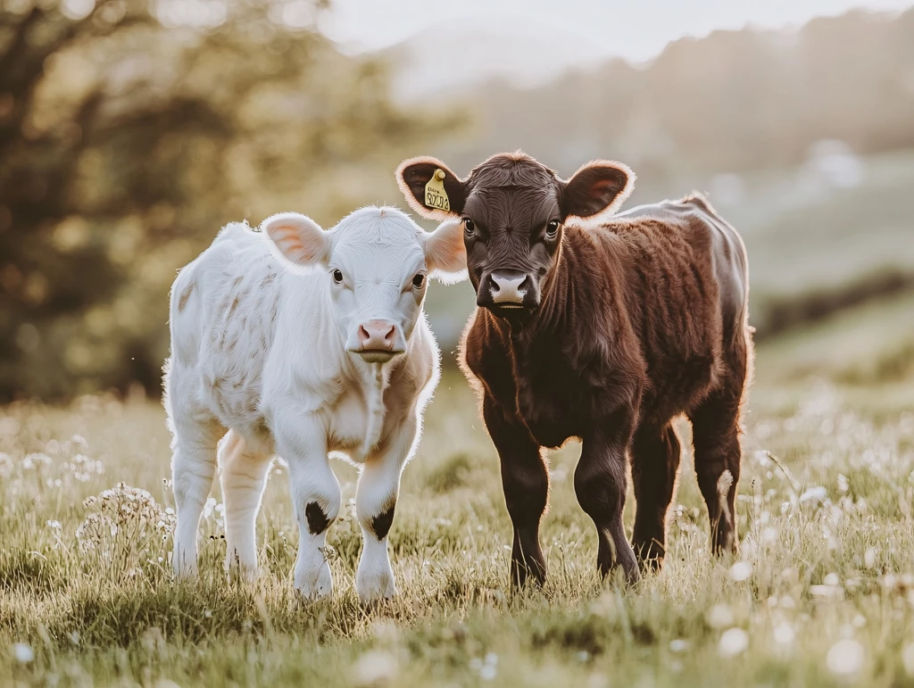 小牛犊背景素材