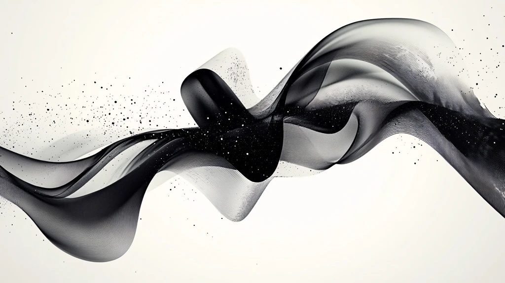 抽象动感飘带线条