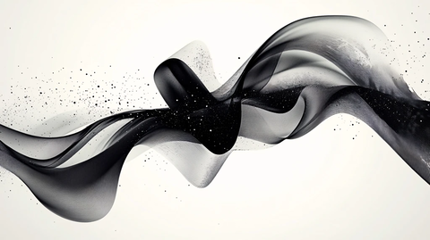 抽象动感飘带线条