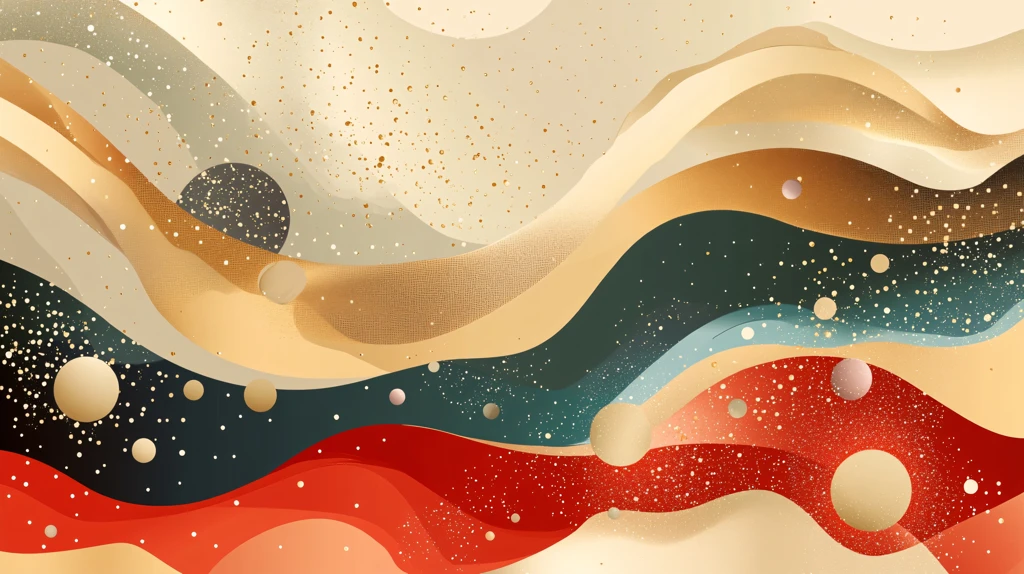 扁平流体风年会背景