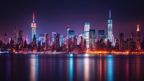 美丽的曼哈顿城市风光