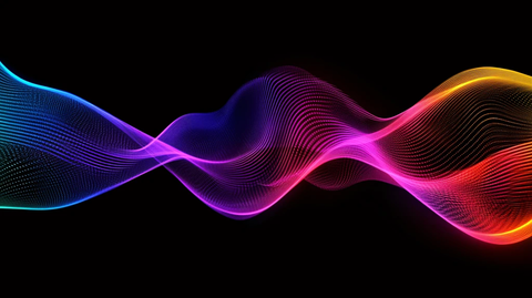 流光渐变彩色炫酷飘带