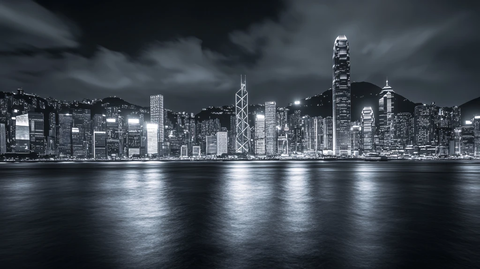 维多利亚港湾背景