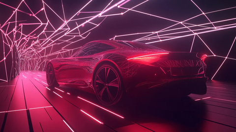 跑车线条飞驰电掣