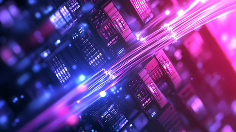 紫色科技红色科技背景