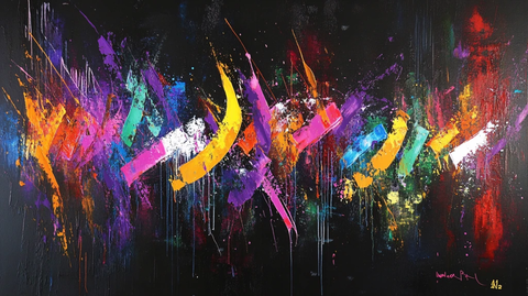 彩色动感写意