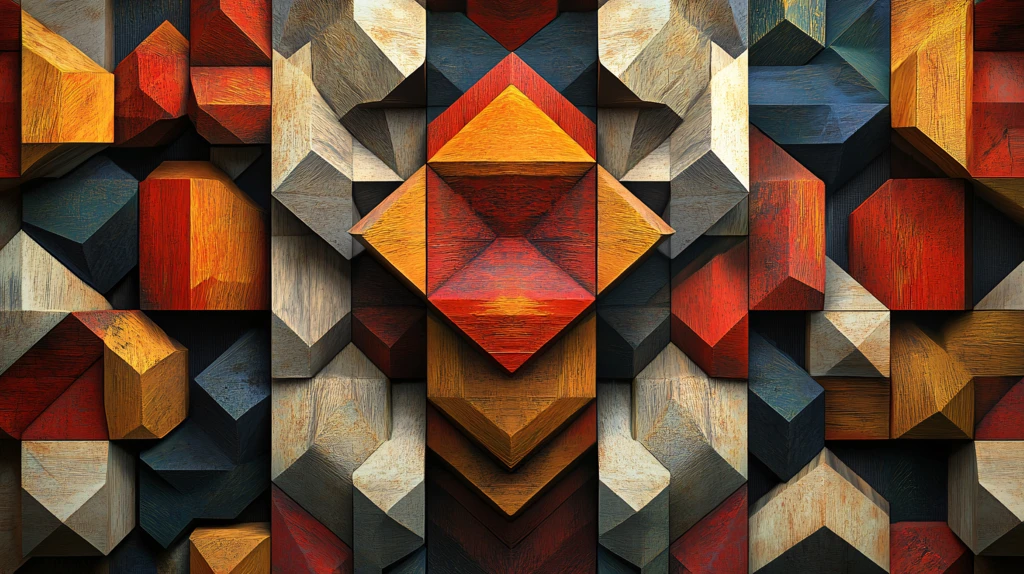 立体几何背景墙