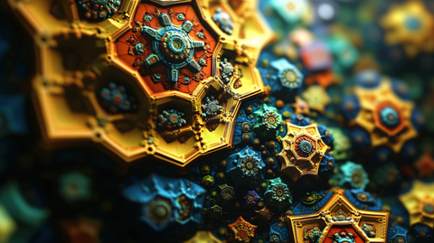 酷炫华丽凹凸感壁纸