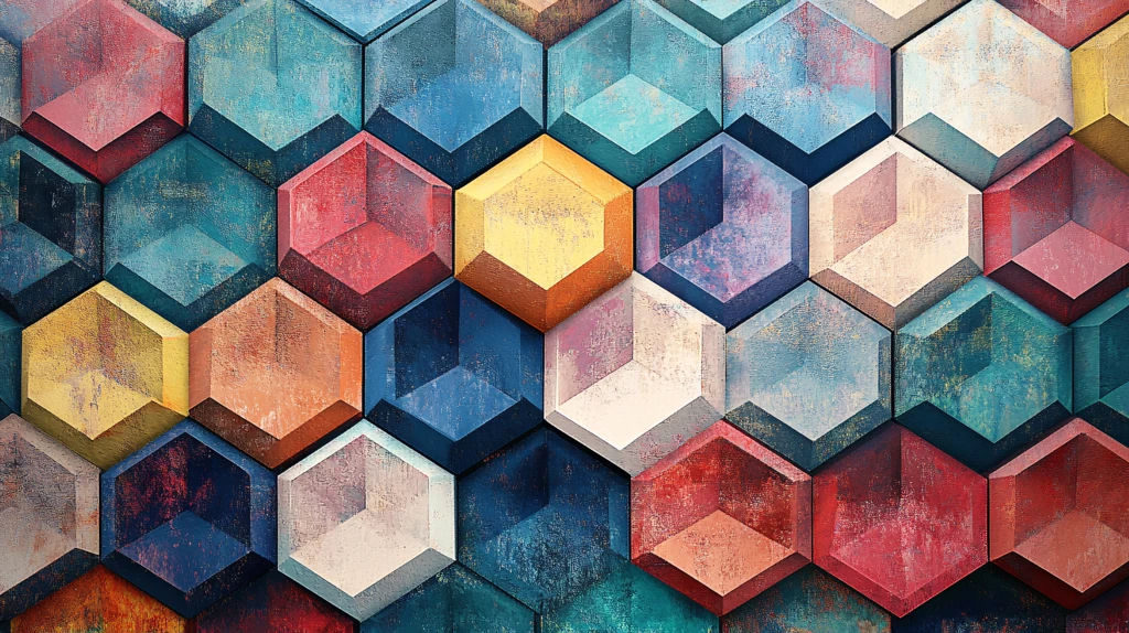 立体几何背景墙