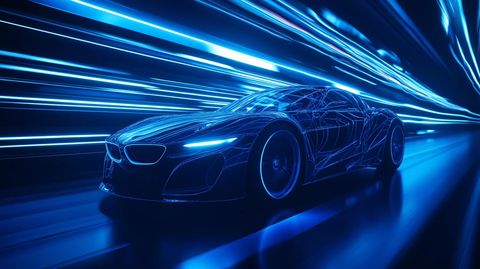 跑车线条飞驰电掣