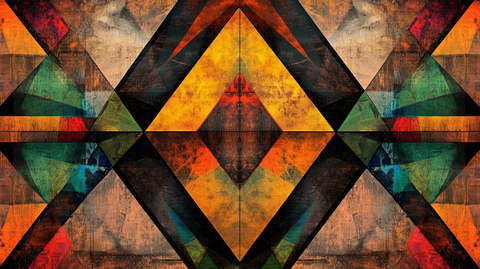 欧式几何背景装饰画