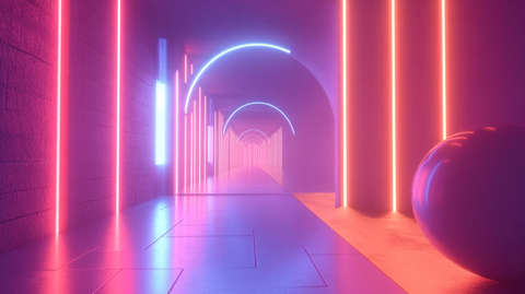 霓虹灯场景造型