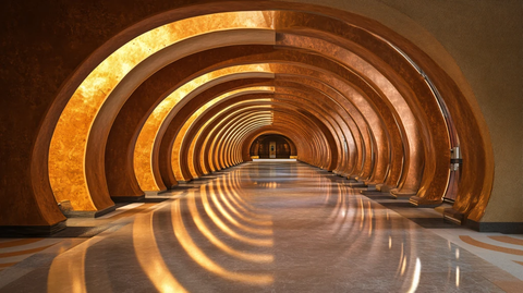 佛顶宫环形长廊