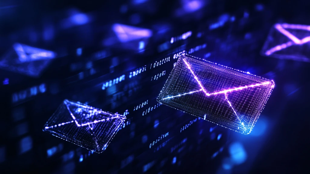 几何图形数字信息邮件