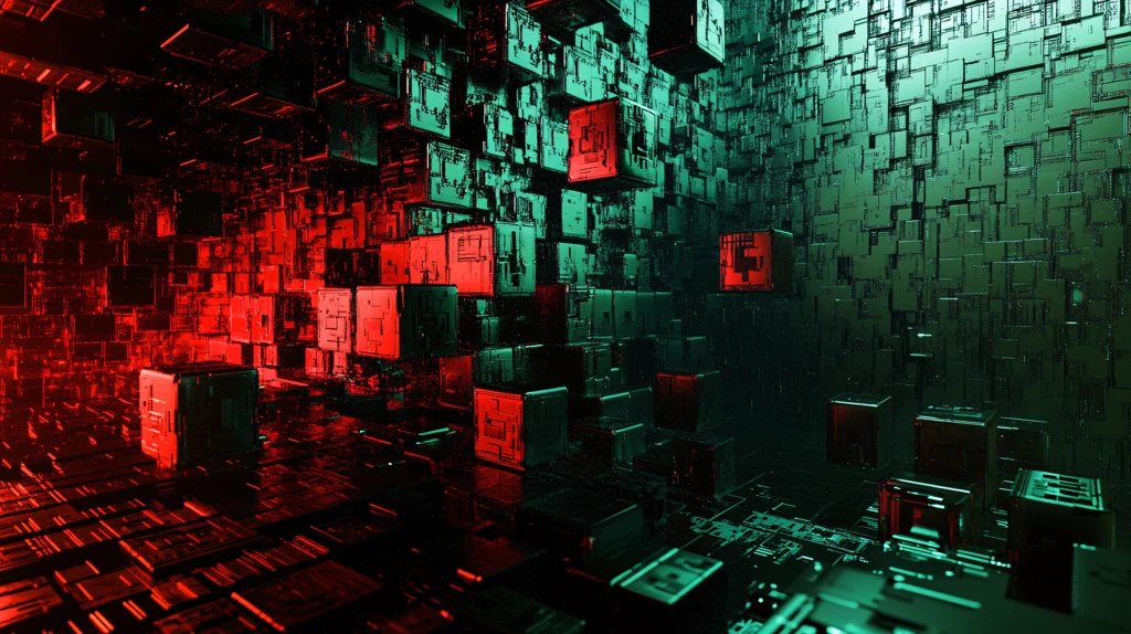 立方体矩陈科技背景