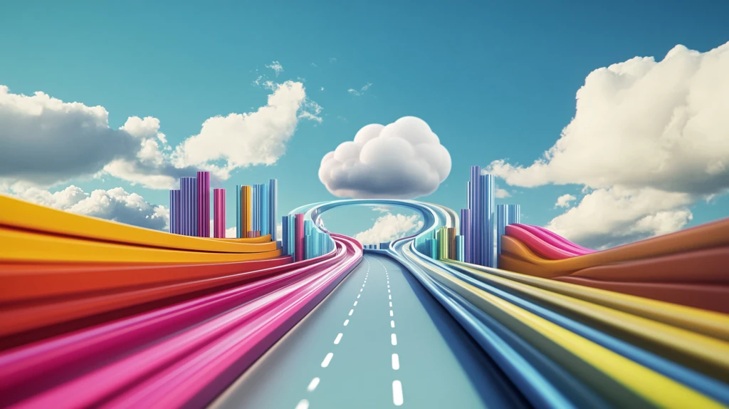 炫彩城市创意视觉画面