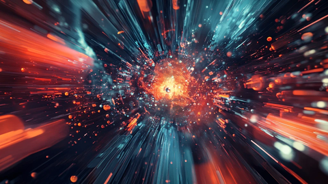 红蓝科技无限背景