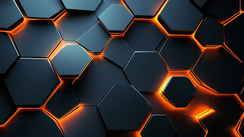 蜂窝光影光束背景