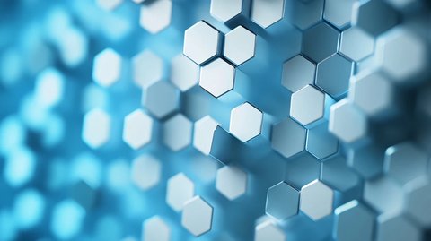 蜂窝光影光束背景