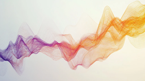 炫彩科技波浪线条