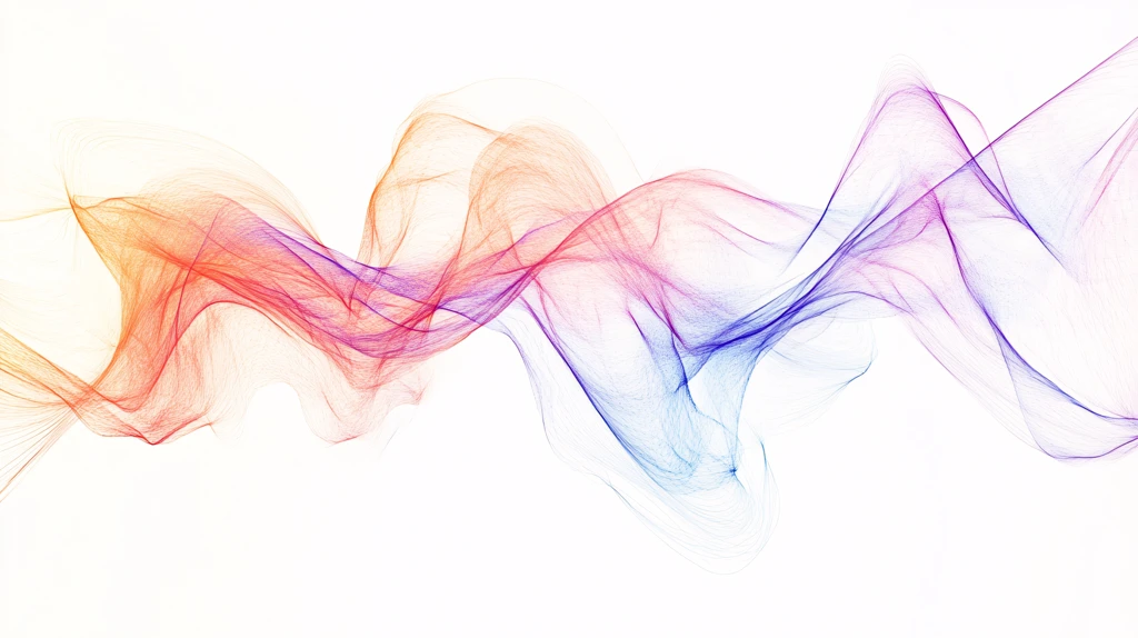 彩色线条水墨烟雾波浪