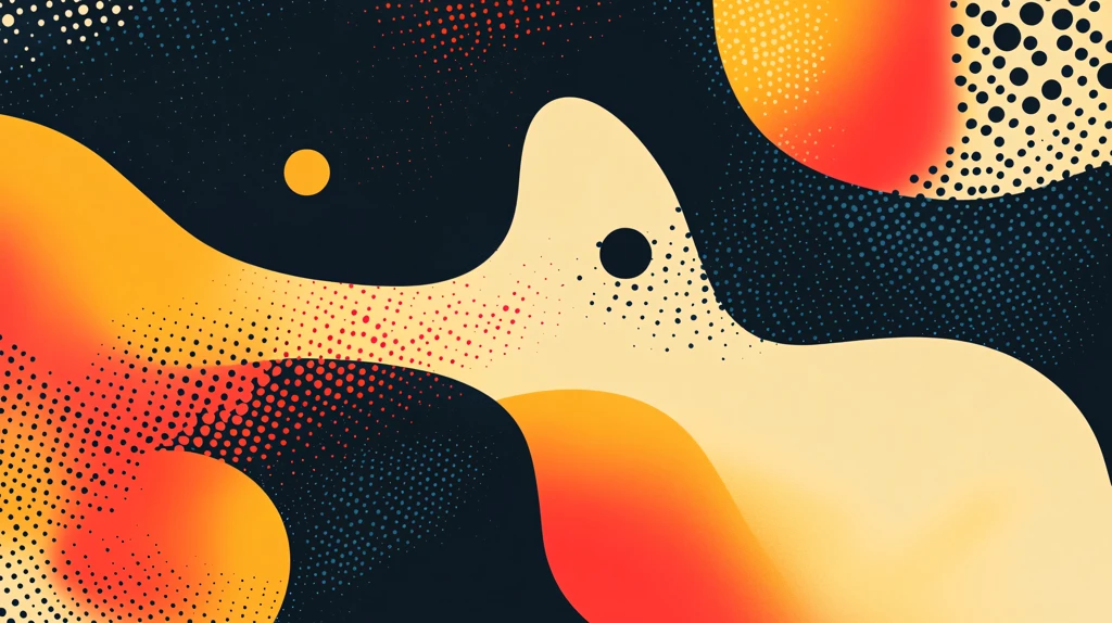 圆点渐变海报素材设计