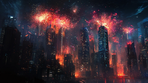 跨年晚会科技背景