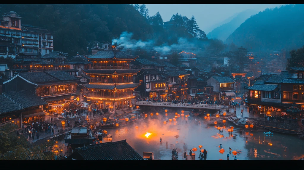 炊烟西江千户苗寨