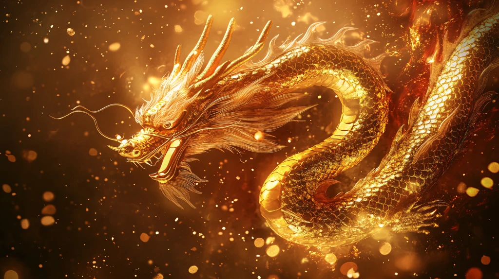 高清唯美双龙戏珠