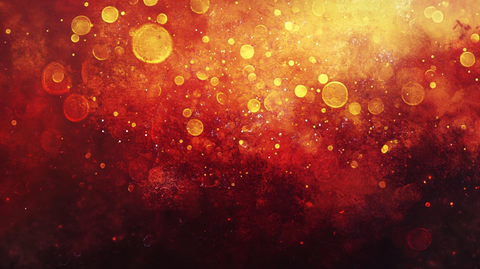 金色梦幻灯光红色