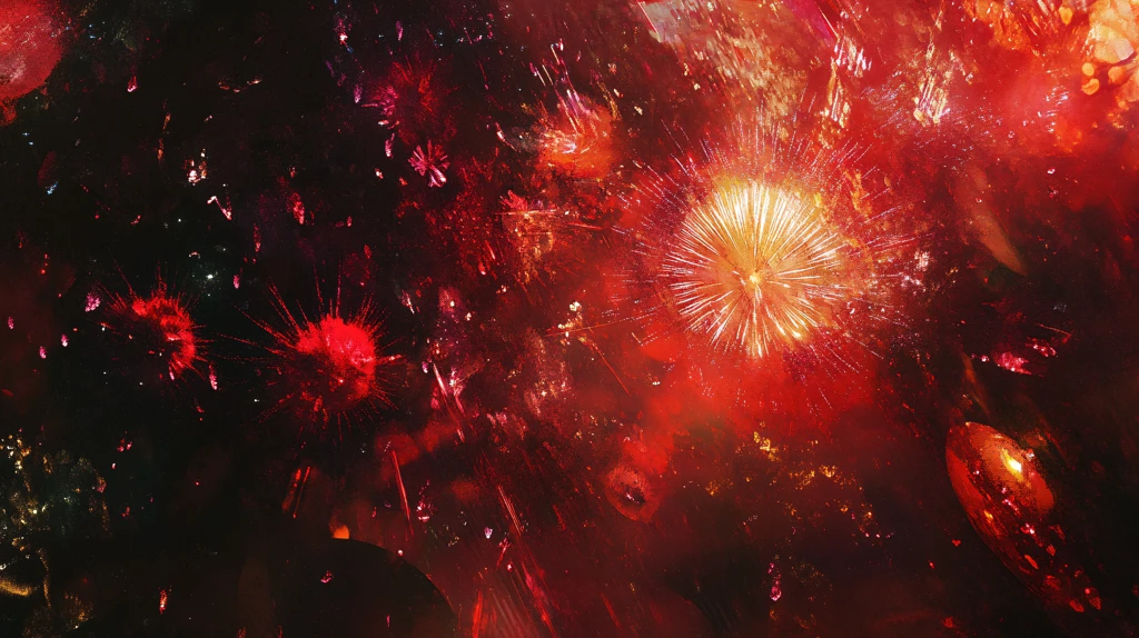 烟花表演喜庆节日背景