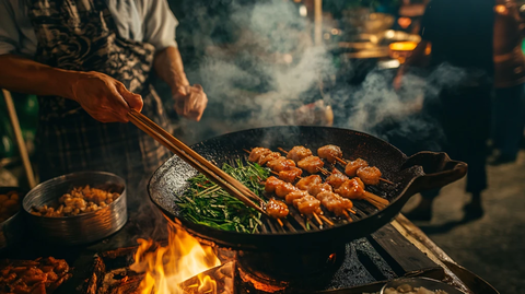 古镇夜市小吃美食